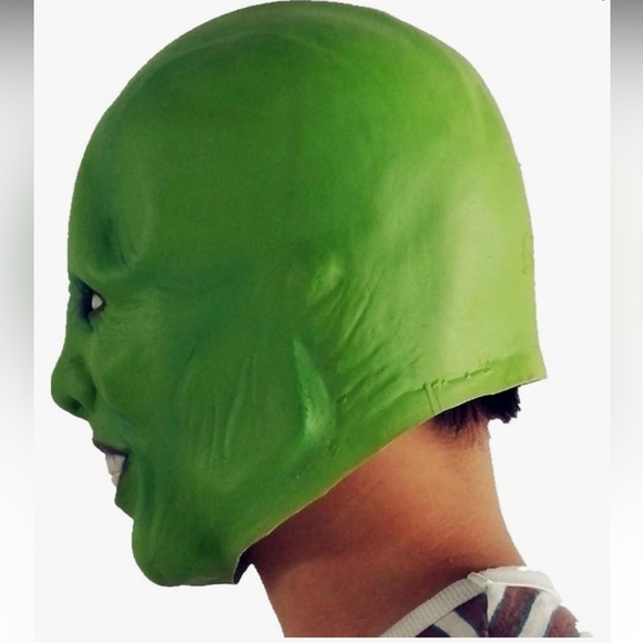 2x Green Masks from movie The Mask Jim Carrey Cosplay Costume - Picture 4 of 16